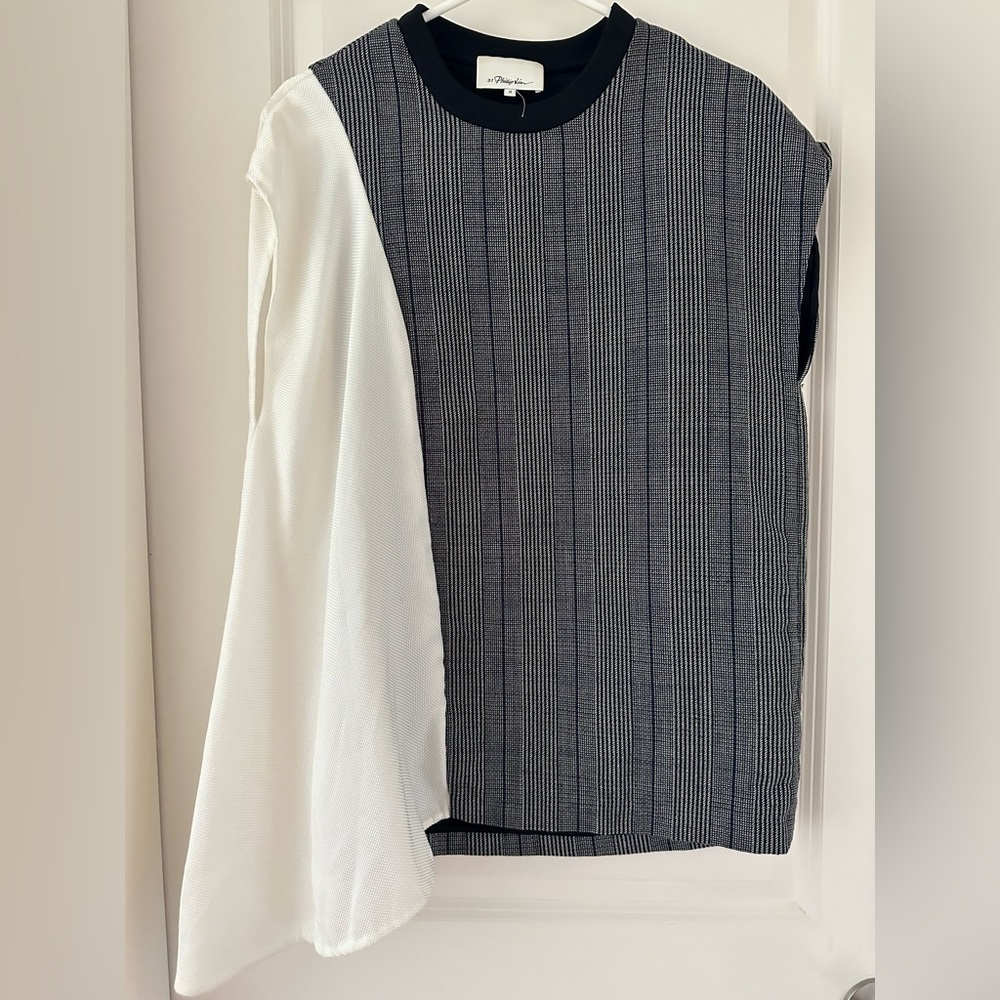 3.1 Phillip Lim Black and White Blouse